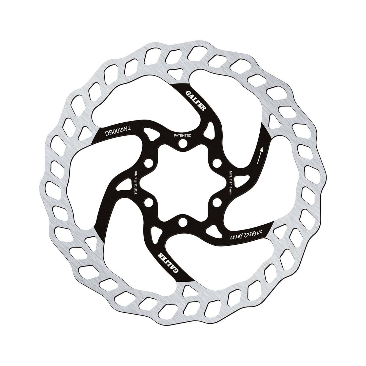 GALFER DISCO DE FRENO 2.0MM - 6 TORNILLOS