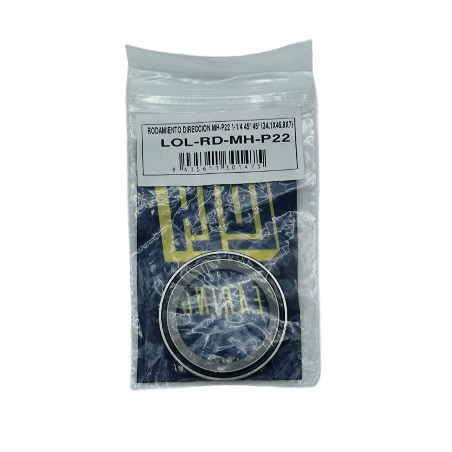 Rodamiento dirección LOLA MH-P22 1-1/4" 34.1x46.9x7mm - 45º/45º TH MR180
