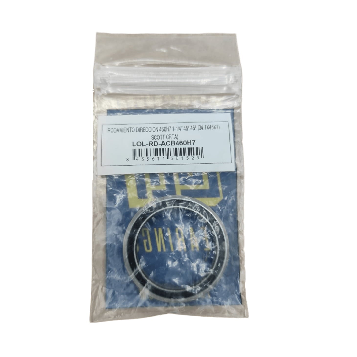 Rodamiento LOLA 460H7  1-1/4"  34.1x46x7mm - 45º/45º