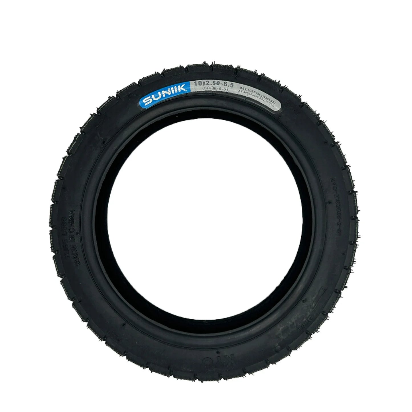 SUNIIK Neumático Cubierta 10×2.50-6.5 Tubeless (60/70-6.5)