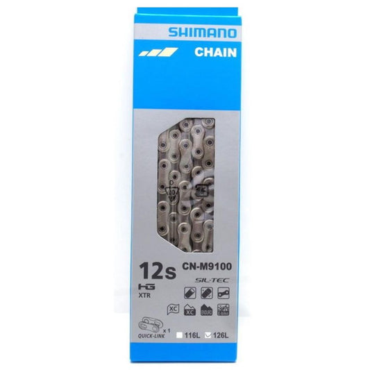 Cadena Shimano Deore XTR/DURA-ACE 12v CN-M9100 126e con Quick Link