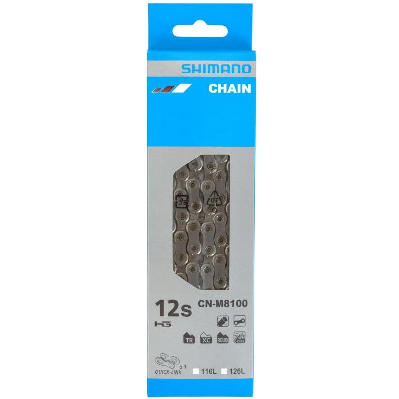 Cadena Shimano Deore XT/ULTEGRA 12v CN-M8100 con Quick Link