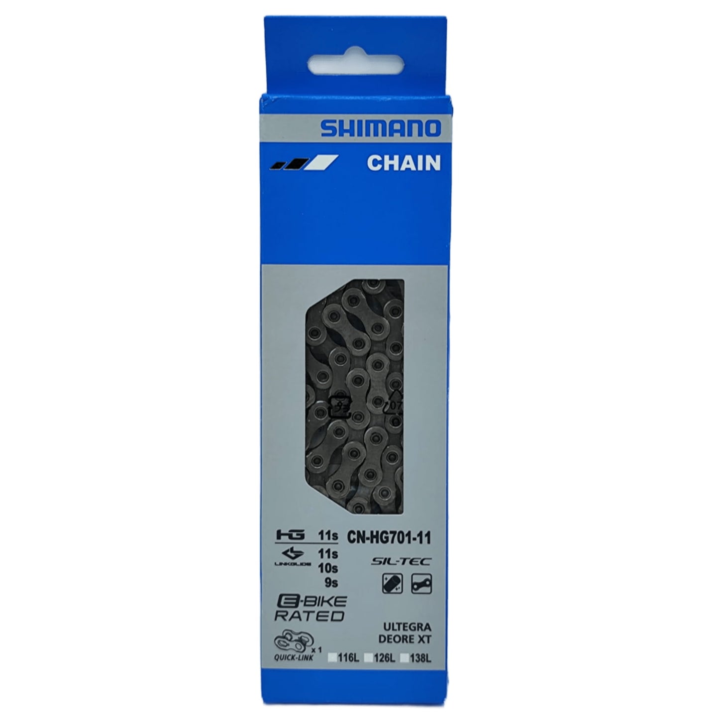Cadena Shimano Ultegra/Deore xt 11v CN-HG701-11 126e con Quick Link