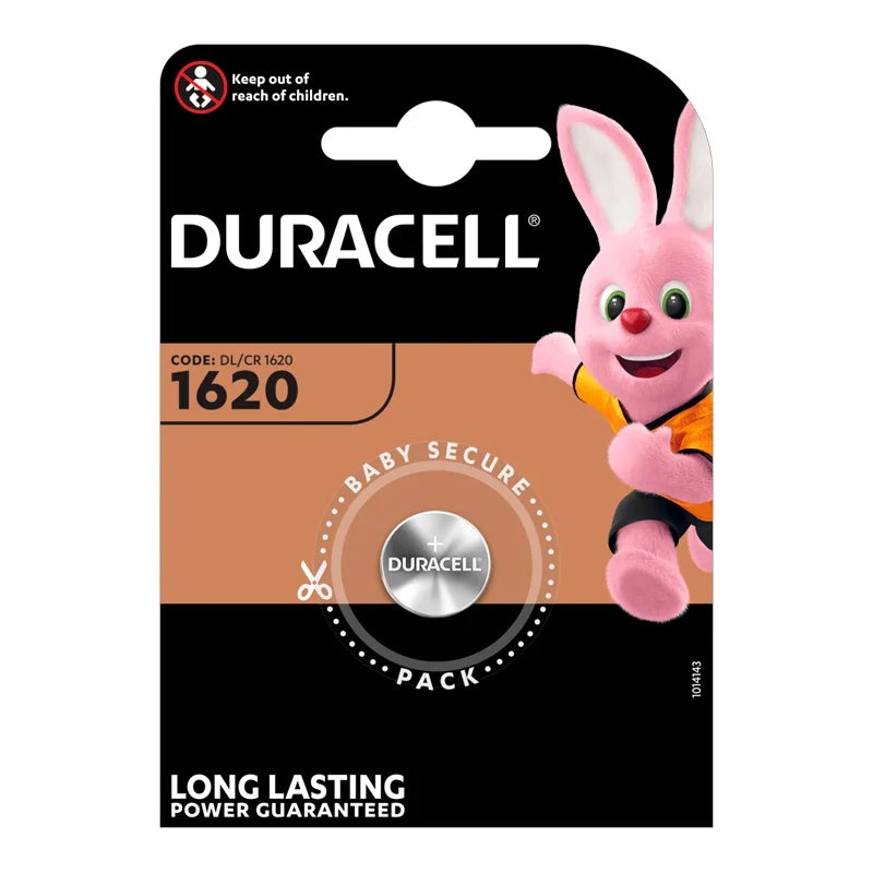 Pila de Botón DURACELL LITHIUM CR1620 3V - Long Life