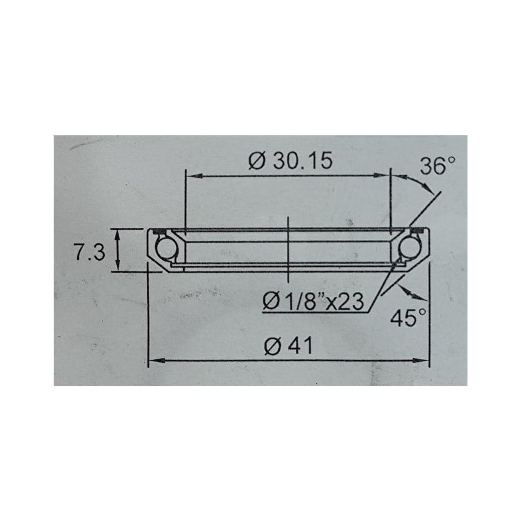 Rodamiento FSA TH-873/DJ  1-1/8 - MR040 30,15x41x7,3mm - 36º/45º