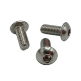 Tornillo de cabeza abombada hexagonal M4X12mm - Acero INOX - 1 Unidad